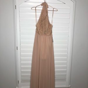 Halter special occasion backless dress